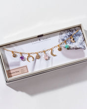 Load image into Gallery viewer, Starlit Trail Charm Necklace - Pastel Multi-Stone LN10