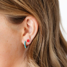 Load image into Gallery viewer, Turquoise Hoop PP889
