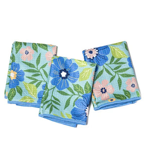 Mighty mini towels - Garden in turquoise
