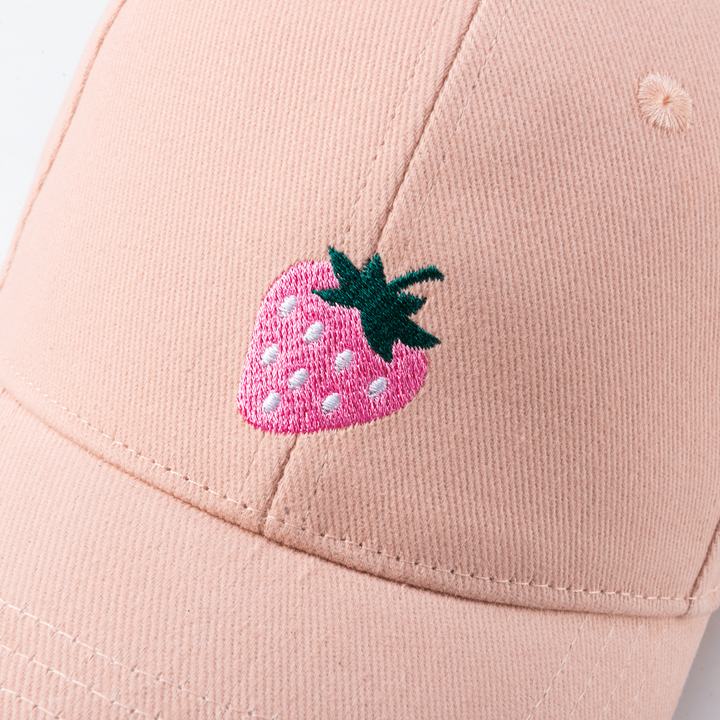 Kids Baseball Hat - Pink Strawberry 3-7 years PP437