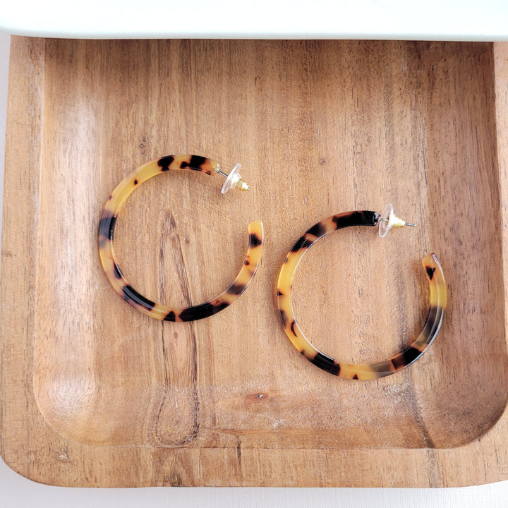 Cameron Hoops - Tortoise // Jewelry, Earrings, Fall ss98