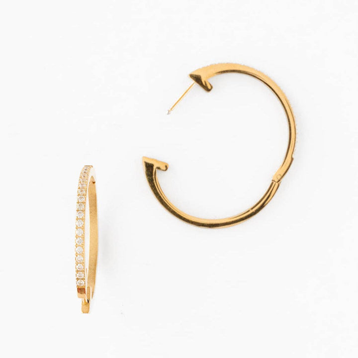 Large Diamond Hoop PP893