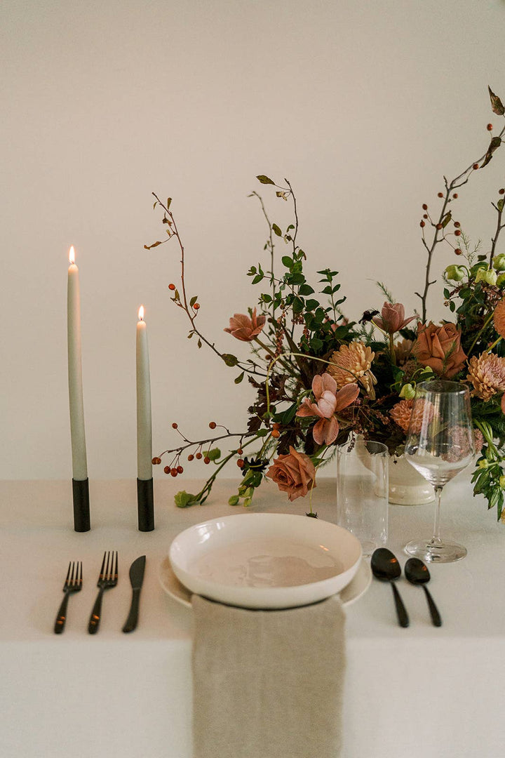 Eucalyptus | Dipped Beeswax Taper Candles | All Natural