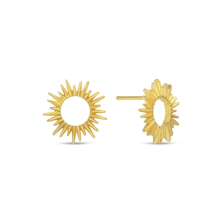 Open Sun Studs On Velvet Gift Tag SP988