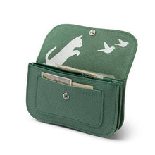 Load image into Gallery viewer, Wallet, Cat Chase Medium, Forest