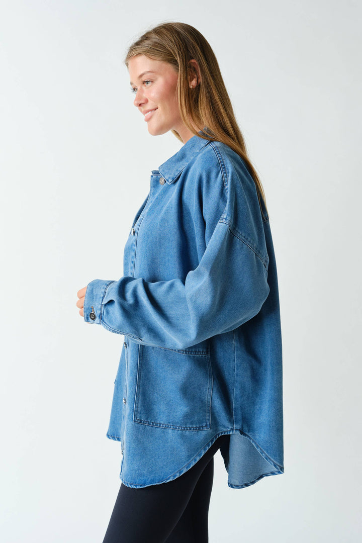Denim Oversized Shacket MN8