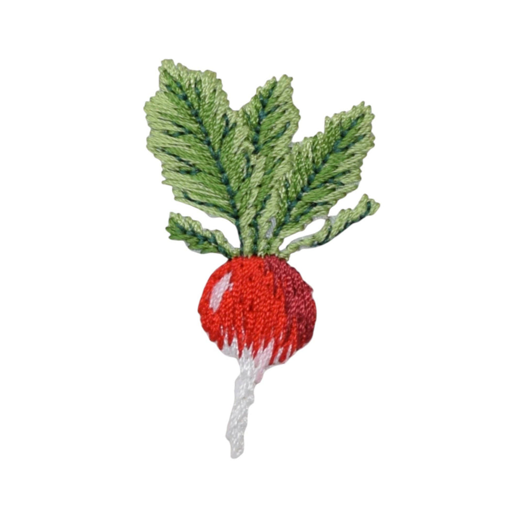 Turnip - Radish - Garden Vegetable, Iron on Patch
