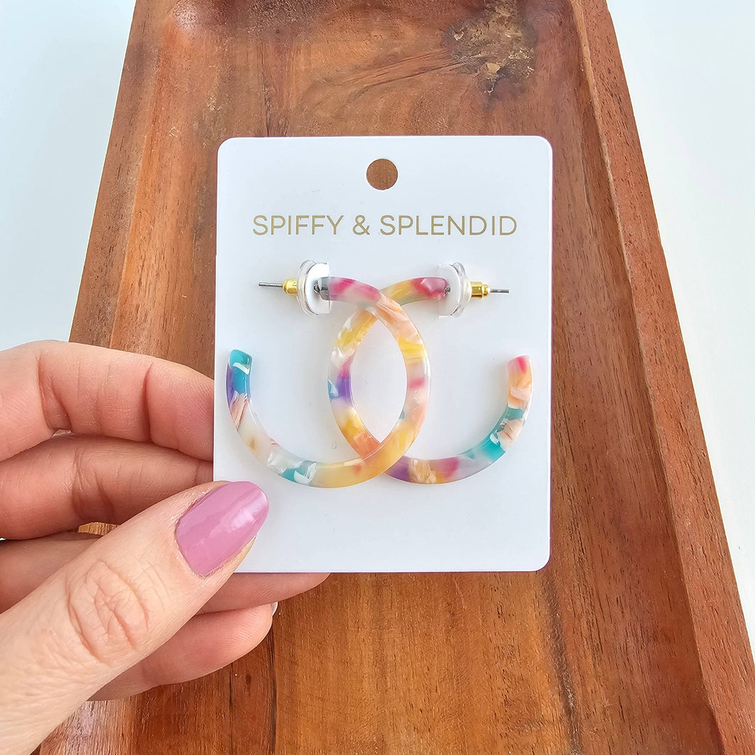 Camy Hoops - Mosaic // Summer Spring Jewelry Earrings SS192