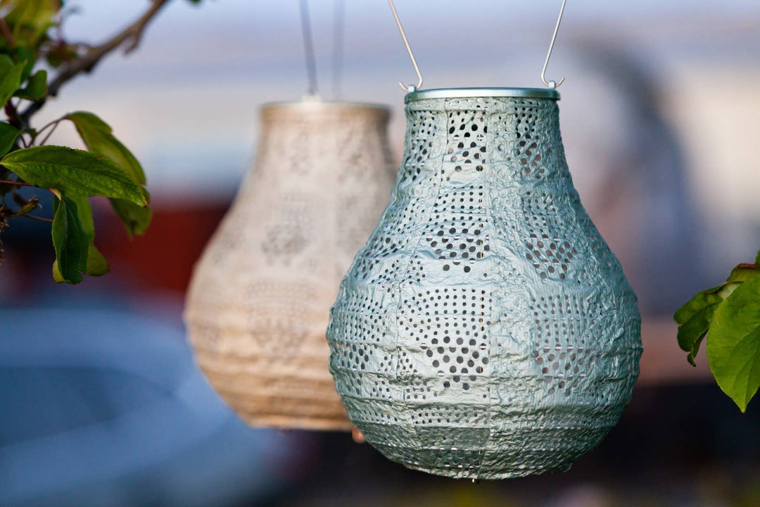Stella Bulb 8" Solar Lantern - Sage