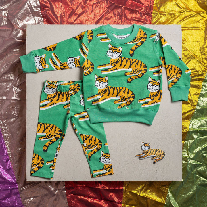 Kids Tiger Allover Sweatshirt BK11