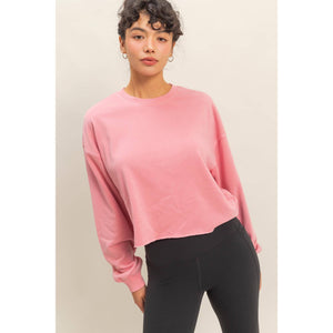 Cropped Crewneck Sweatshirt HYF11