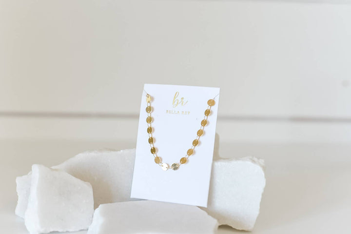 Beckett disc necklace 18k gold plated BRN79