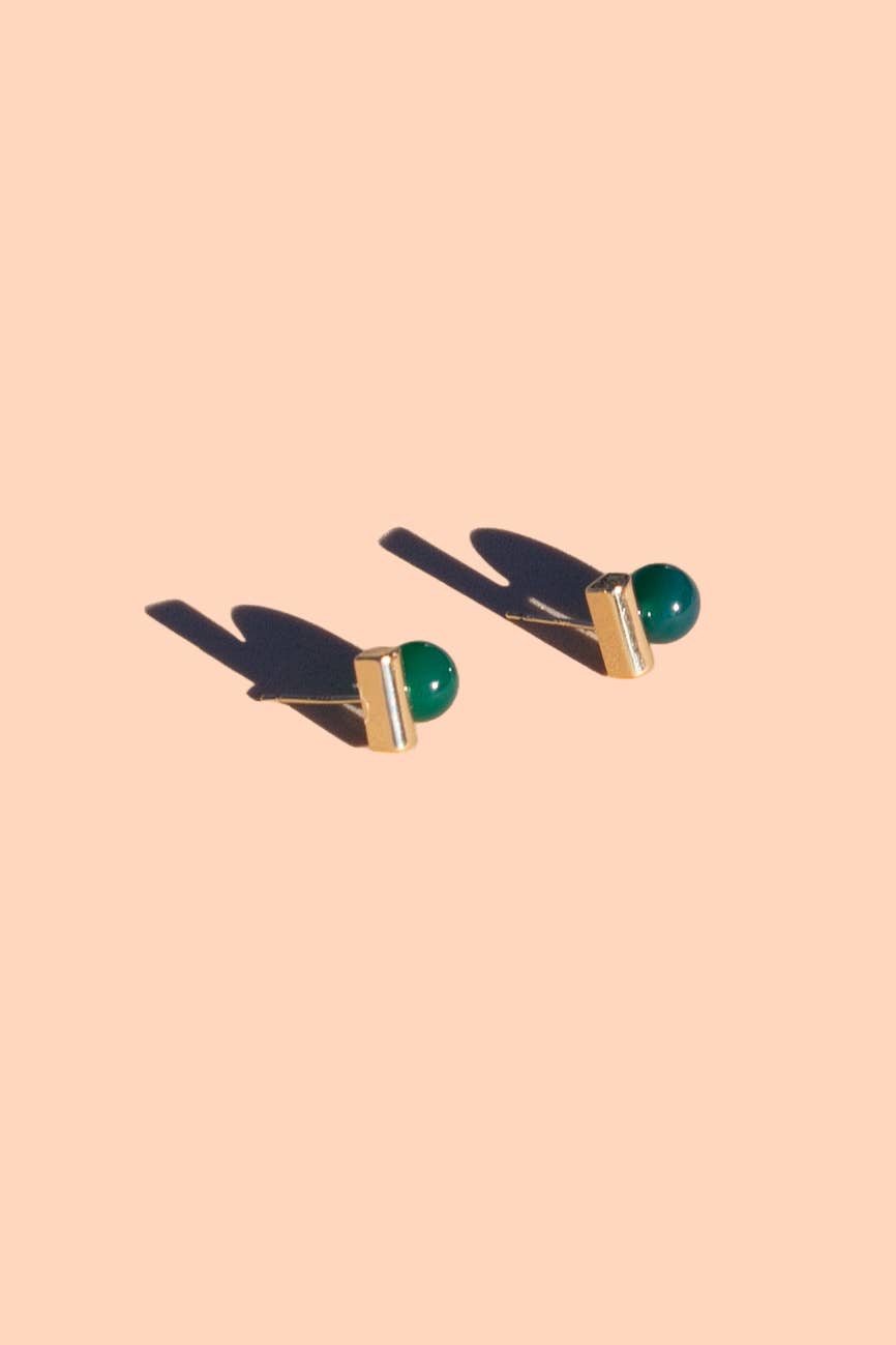 Morse Code Studs - 18K Gold Plated PJ25