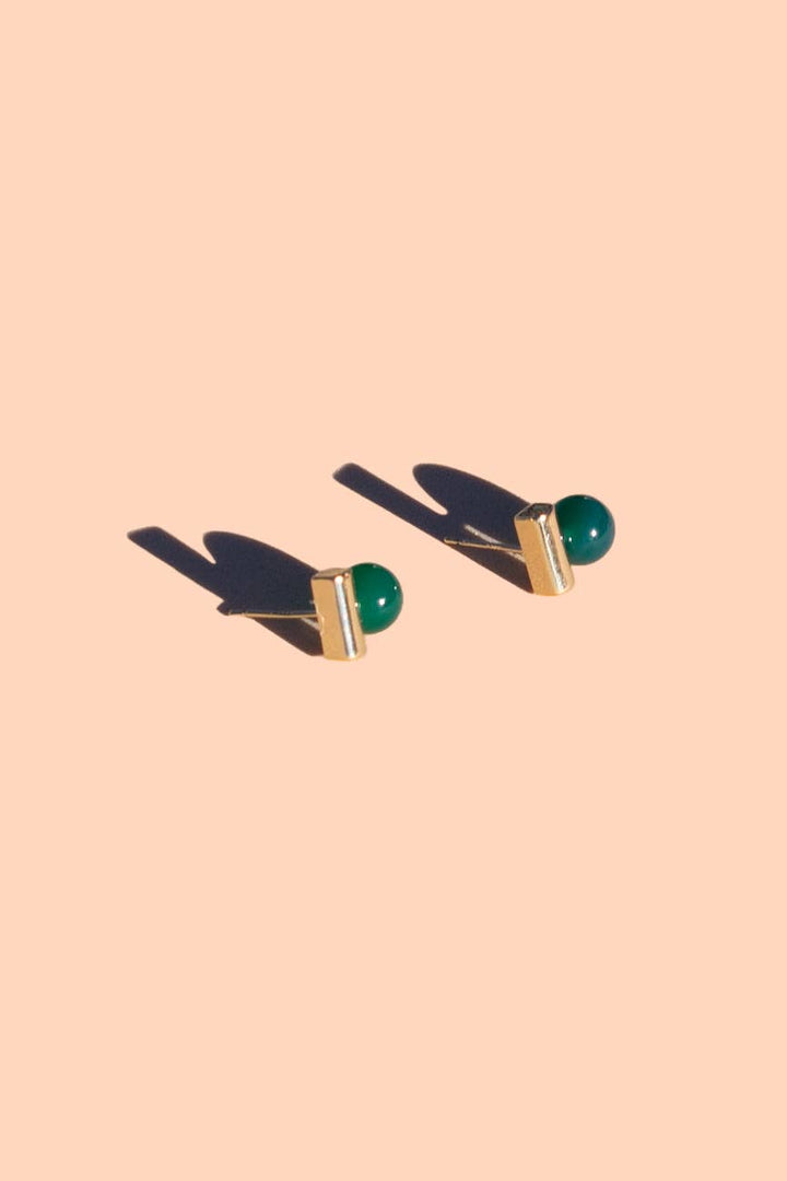 Morse Code Studs - 18K Gold Plated PJ25