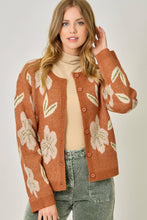Load image into Gallery viewer, 61133 Floral Sweater Cardigan