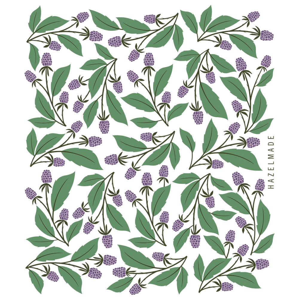 Blackberries Tea Towel / Kitchen Decor / USA Made HM101