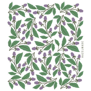 Blackberries Tea Towel / Kitchen Decor / USA Made HM101