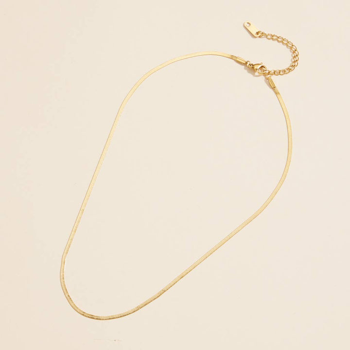 Gold-Dipped Snake Chain | Stainless Steel Necklace FM782