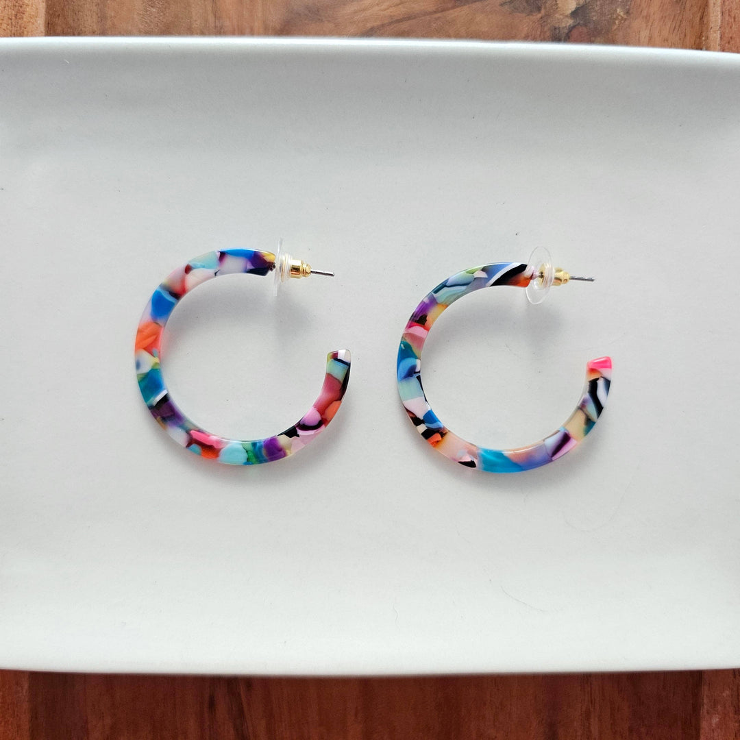 Camy Hoops - Fiesta // Earrings, Jewelry, Gifts, Best Seller SS523