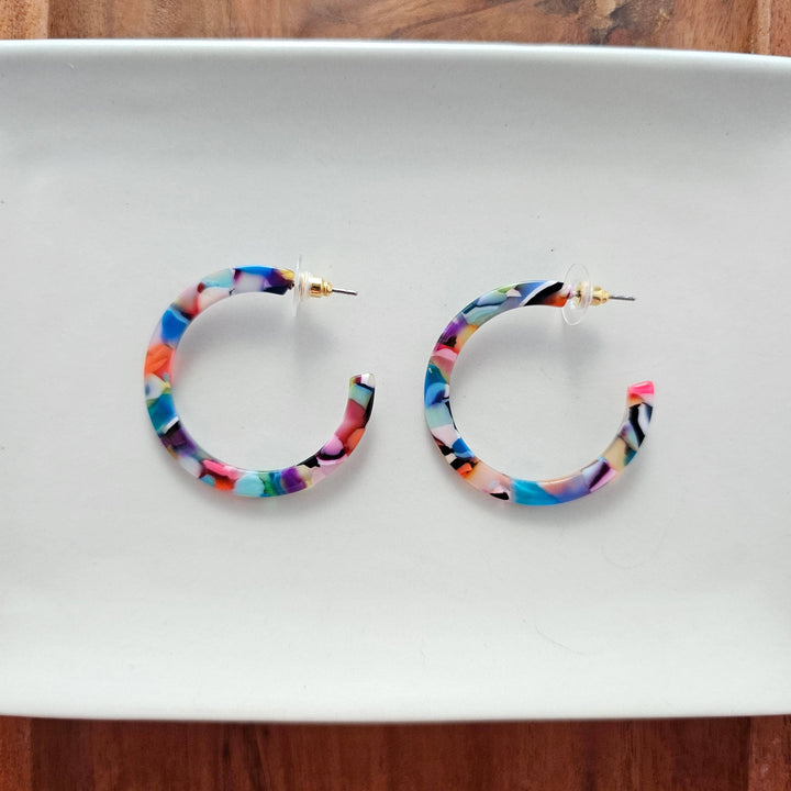 Camy Hoops - Fiesta // Earrings, Jewelry, Gifts, Best Seller SS523