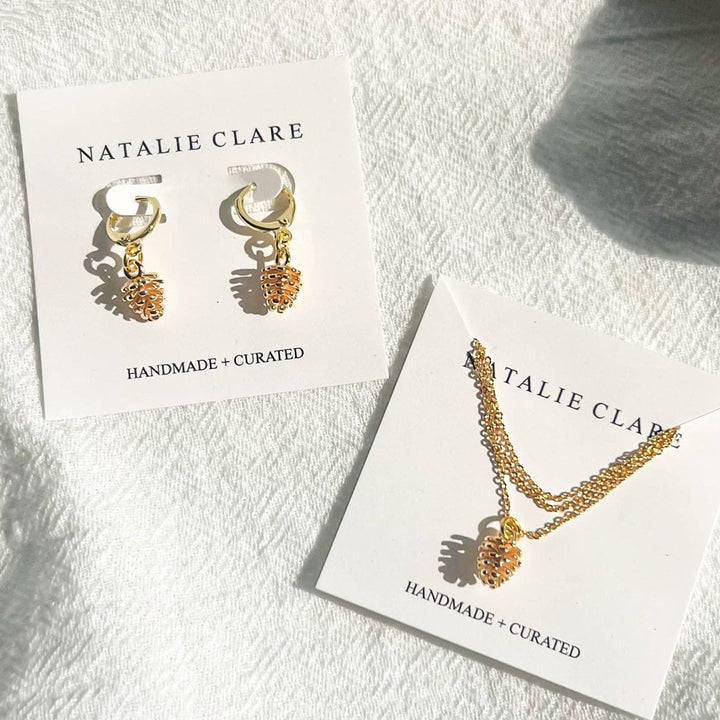 Pinecone Hoop Earrings NC237