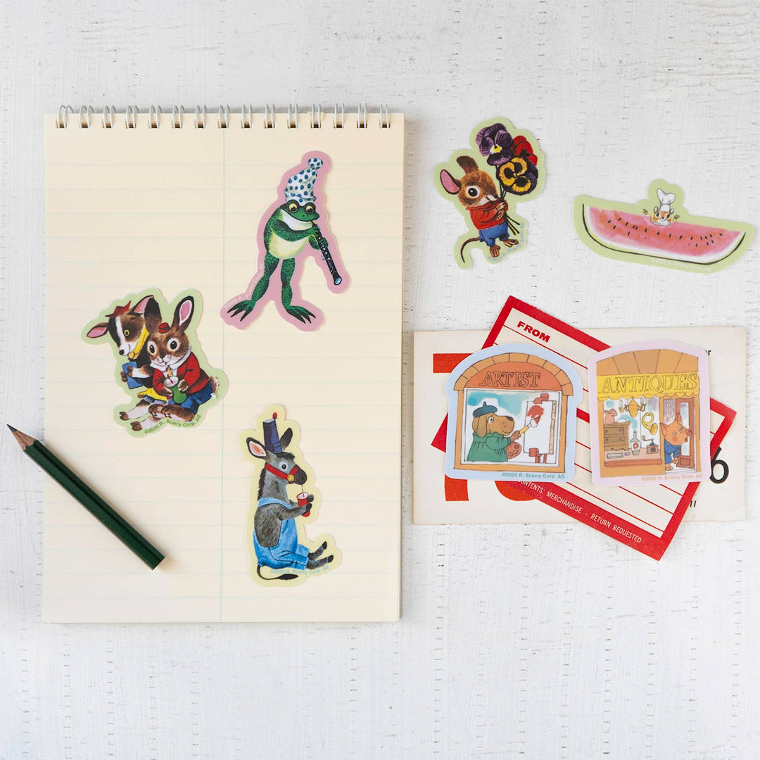 3P4 x Richard Scarry® Valentine - Mice Heart Sticker