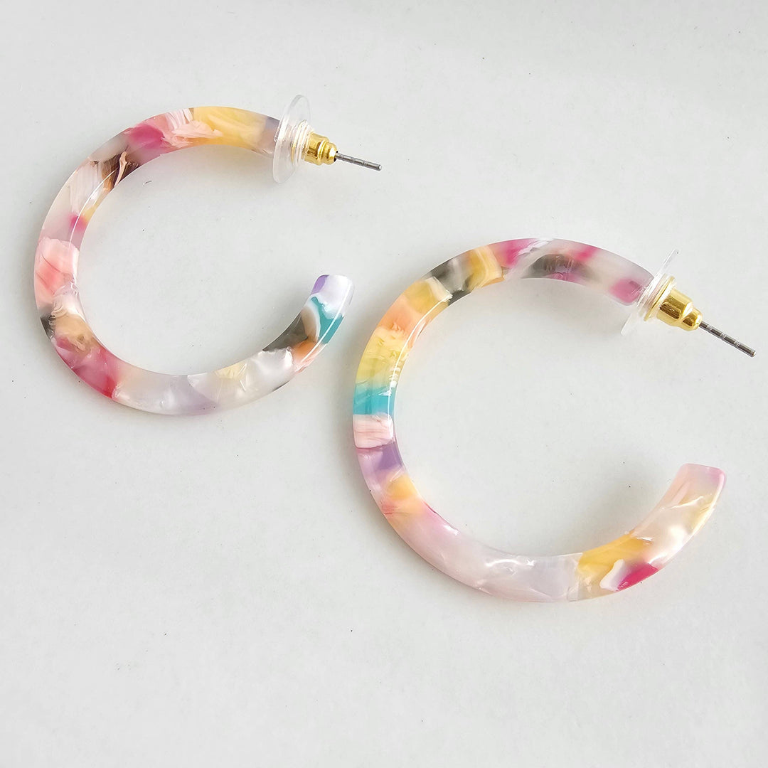 Camy Hoops - Mosaic // Summer Spring Jewelry Earrings SS192