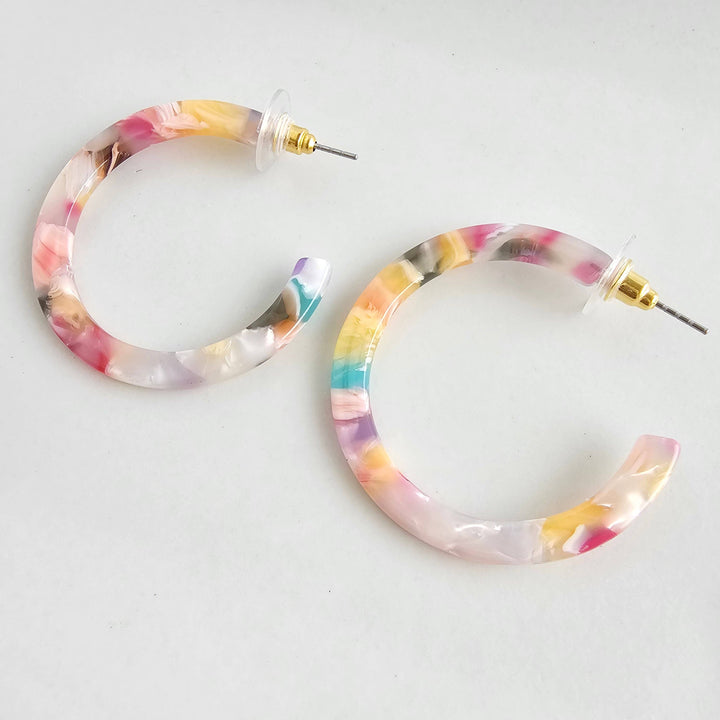 Camy Hoops - Mosaic // Summer Spring Jewelry Earrings SS192