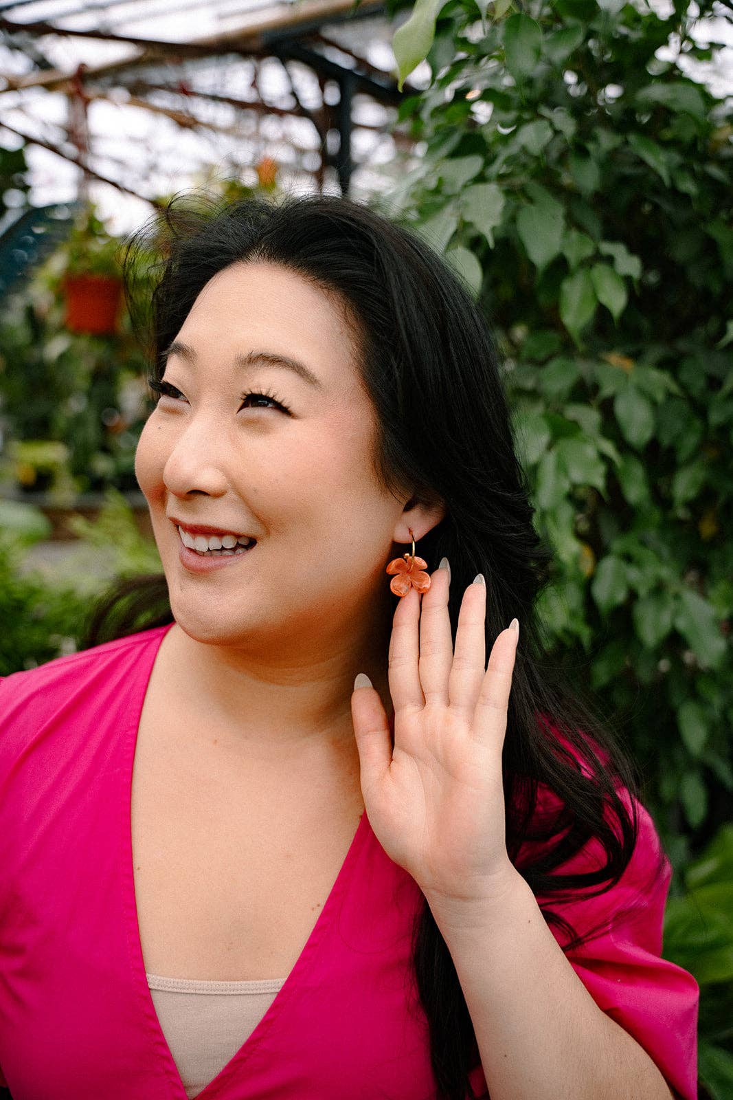 Primrose Hoops - Tangerine Orange // Spring, Summer Jewelry