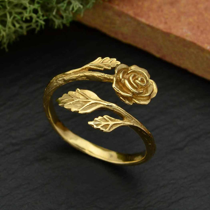 Bronze Rose Adjustable Ring