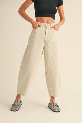 P2891   WASHED BARREL PANTS