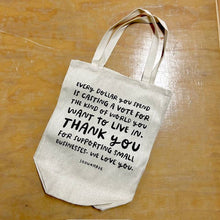 Load image into Gallery viewer, Shop Small Tote Bag