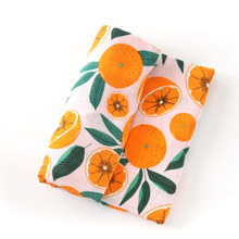 Load image into Gallery viewer, Bamboo Muslin Swaddle - Sliced Oranges
