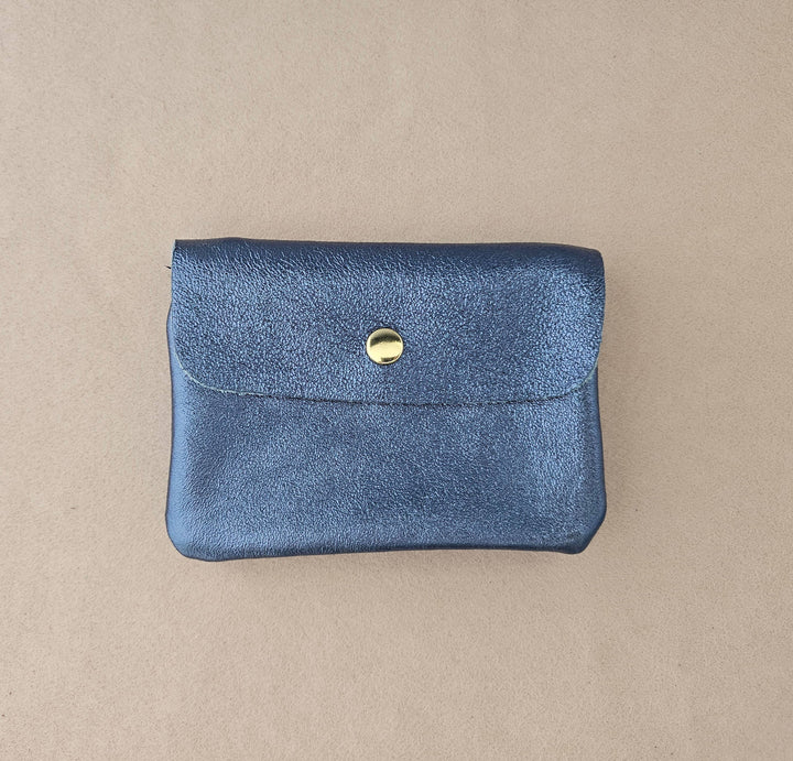 Cowhide leather coin purse Kangoobis: Rose foncé