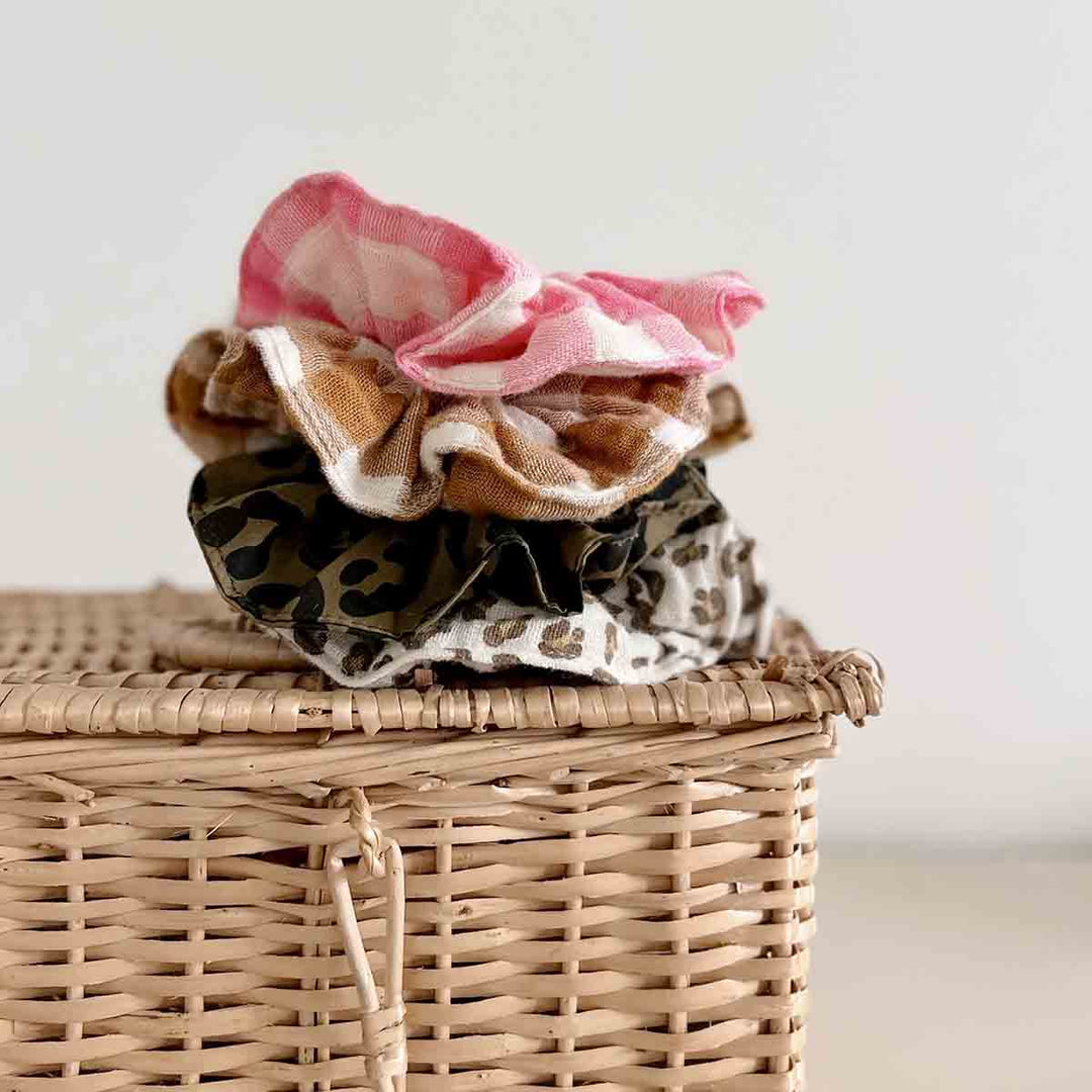SCRUNCHIE VICHY CARAMEL