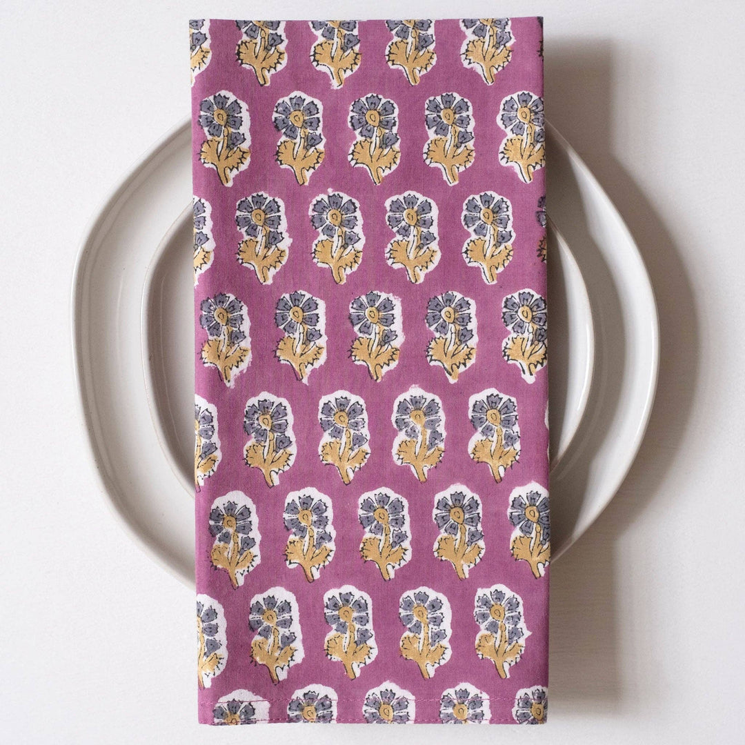 Malin Jewel Block Printed Napkins GM995