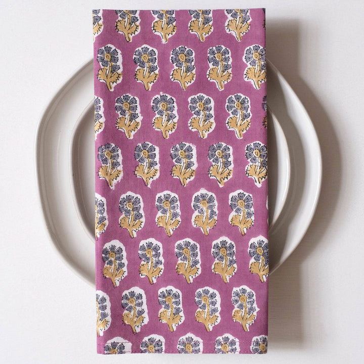 Malin Jewel Block Printed Napkins GM995