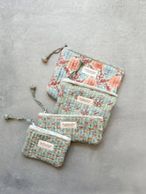 Load image into Gallery viewer, Posie Zip Pouch, Duck Egg