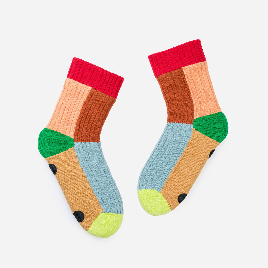 Kaleidoscope Knit House Socks VR534
