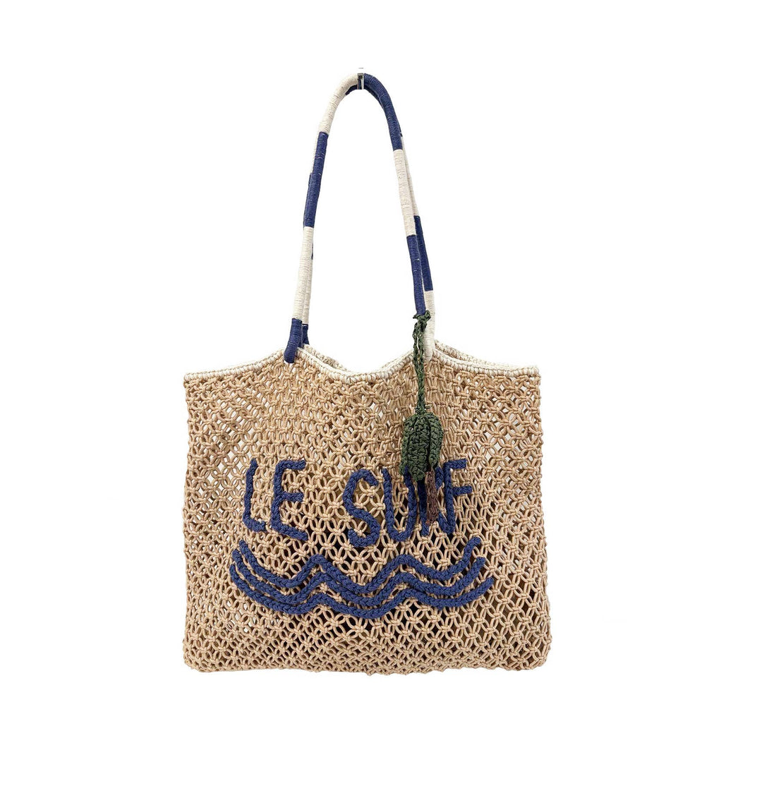 Le Surf Macrame Tote LU23