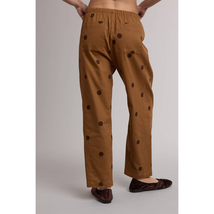 POLKA DOT DRAWSTRING PANTS / WL26-12680