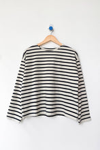 Load image into Gallery viewer, Navy Stripe Sailor Top Le Bon Shoppe LB19