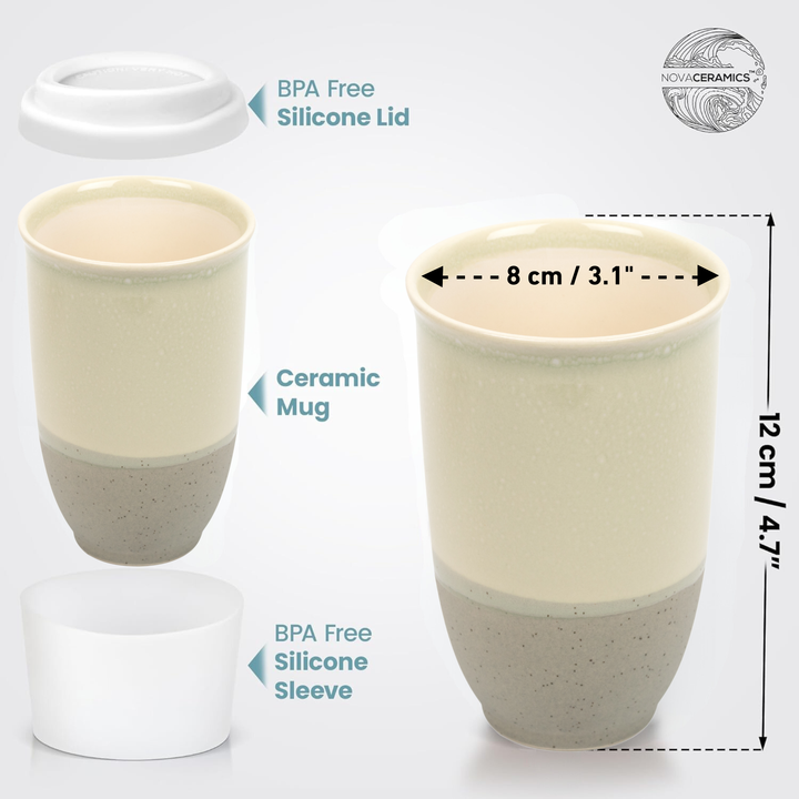 Mist Glazed Ceramic Coffee Mug nv23