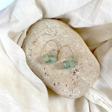 Load image into Gallery viewer, Belen Minimalist Earring - Prehnite Gemstone