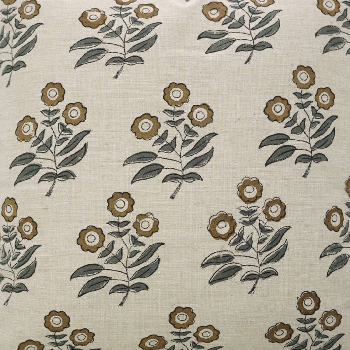 Stylish Block Print Linen Blend Cushion Cover - Neha FB06