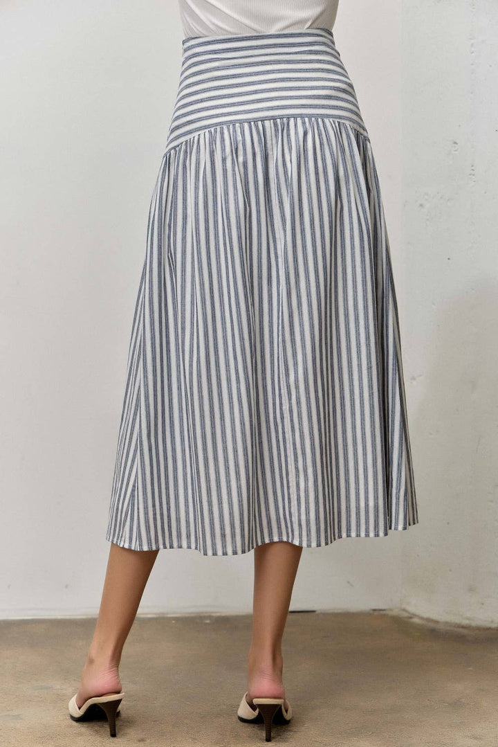 STRIPED COTTON SKIRT ML352