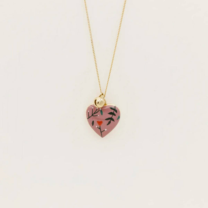 Heart Locket Photo Necklace Gold ACC10