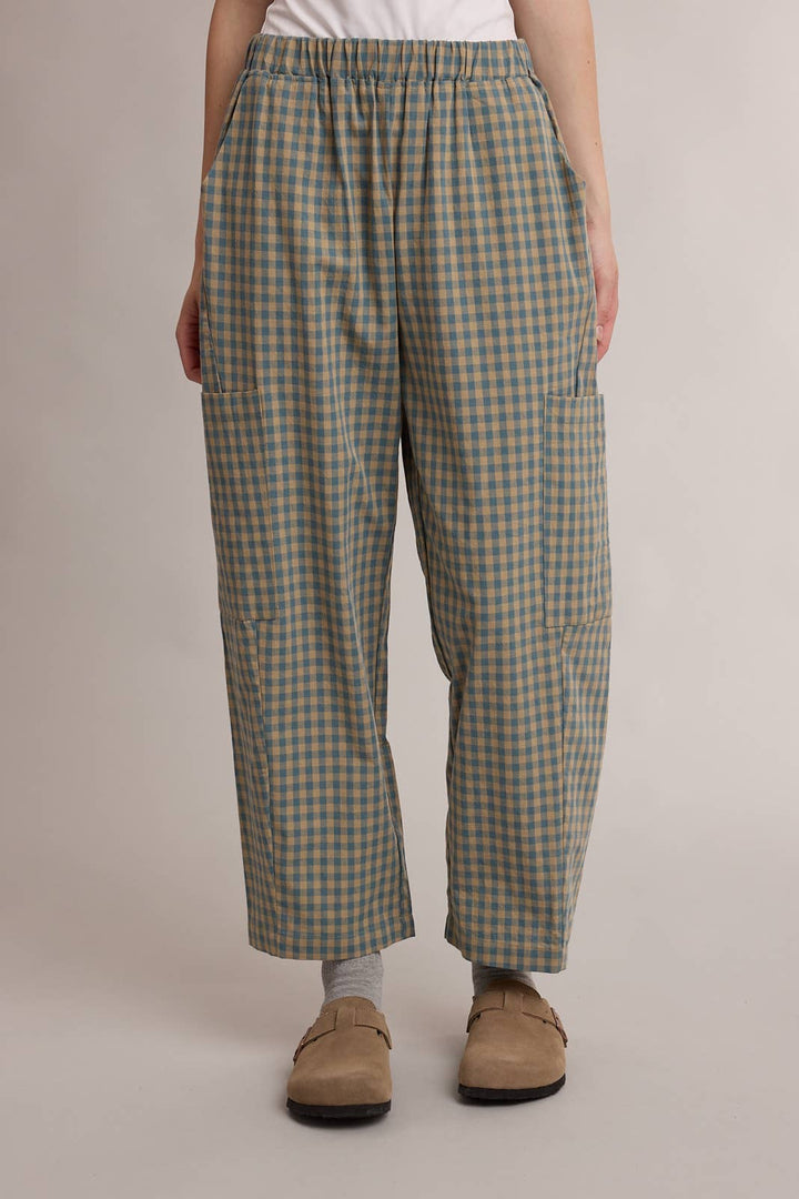 PLAID PATCH POCKET PANTS / WL26