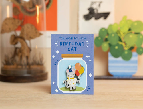 BIRTHDAY CAT PIN DD05