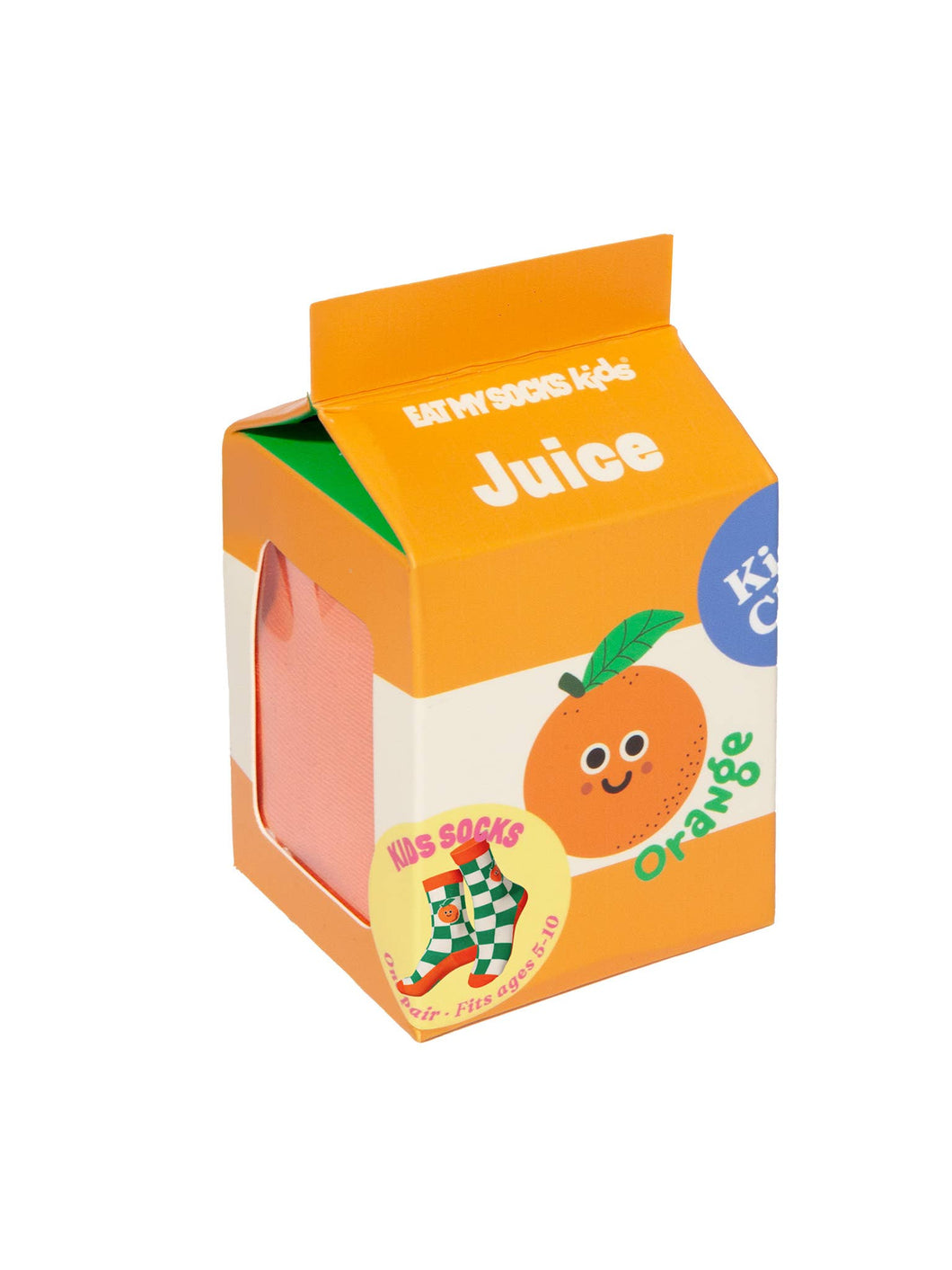 Orange Juice 3D Socks, Kids